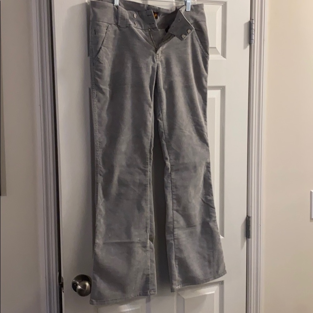 🌿Gray boot cut corduroy pants